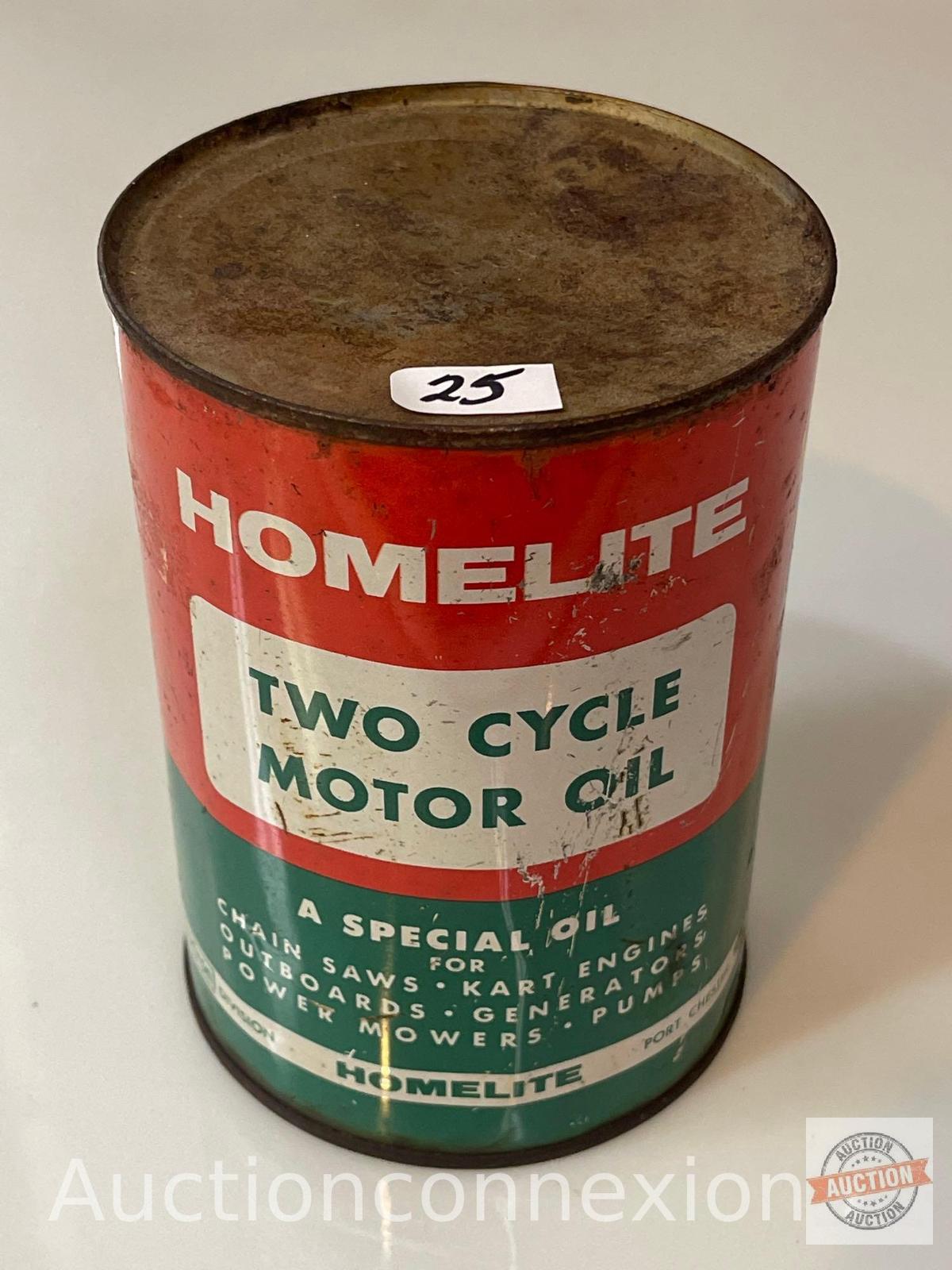 Vintage Homelite Motor oil can,