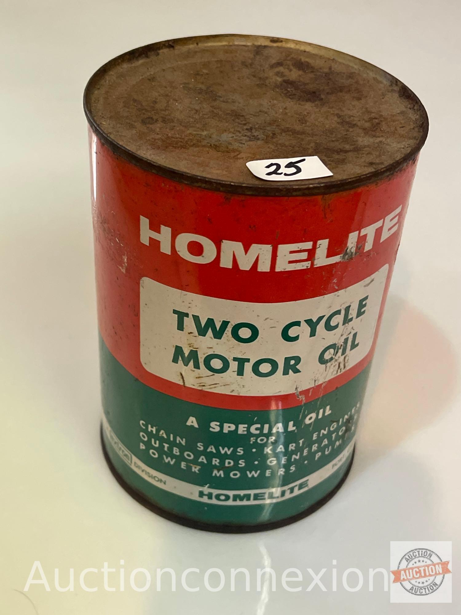 Vintage Homelite Motor oil can,