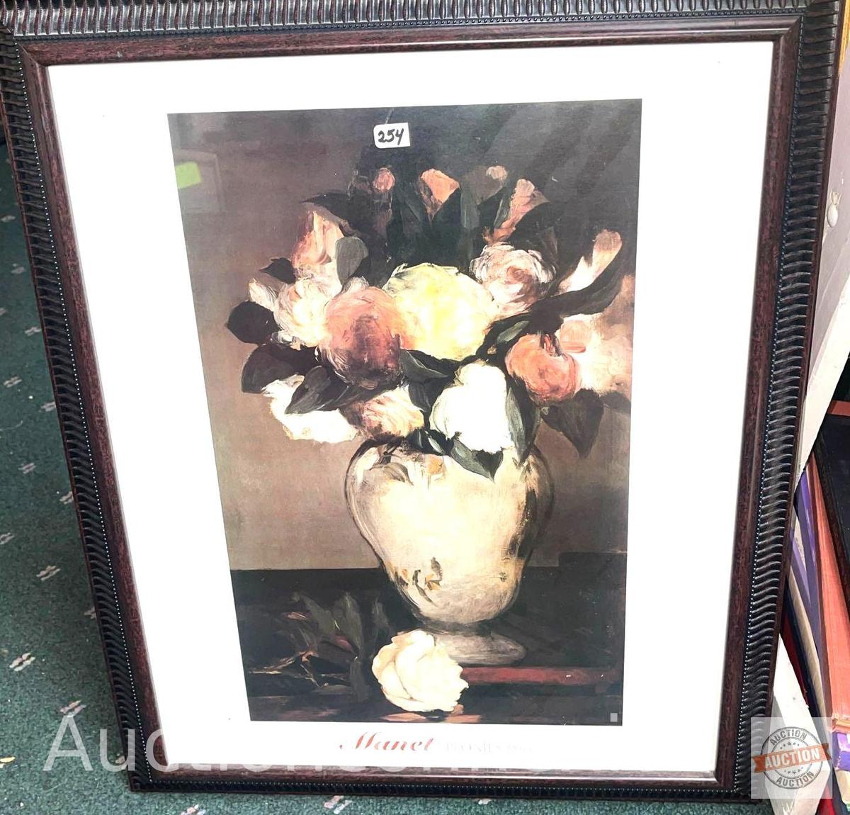 Artwork - Print, still life, Manet Peonies