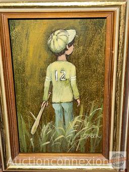Artwork - Boy with baseball bat by Graber