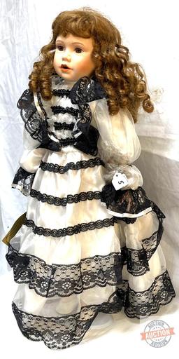 Doll - Porcelain Collector Doll, Seymour Mann, 24"