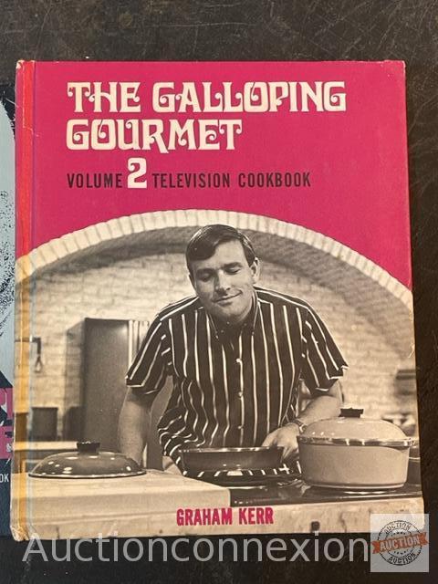 Cookbooks - 1969, 3 vintage "The Galloping Gourmet"