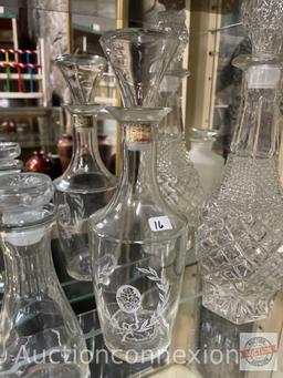 5 Liquor decanters