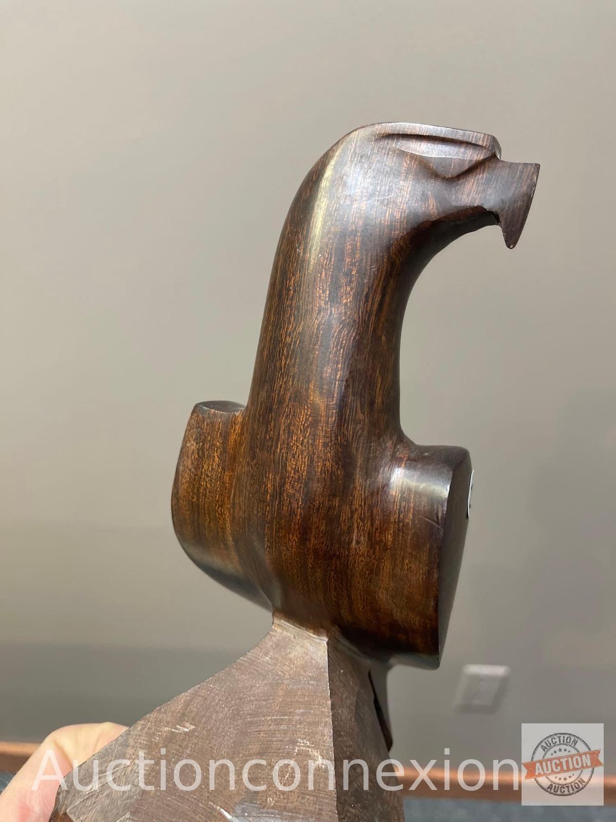 Wooden animal carving, Falcon