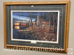 Artwork - Lake cabin, "Complete Serenity"