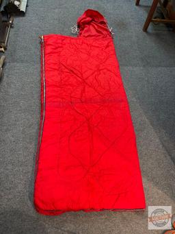 Sleeping bag, red