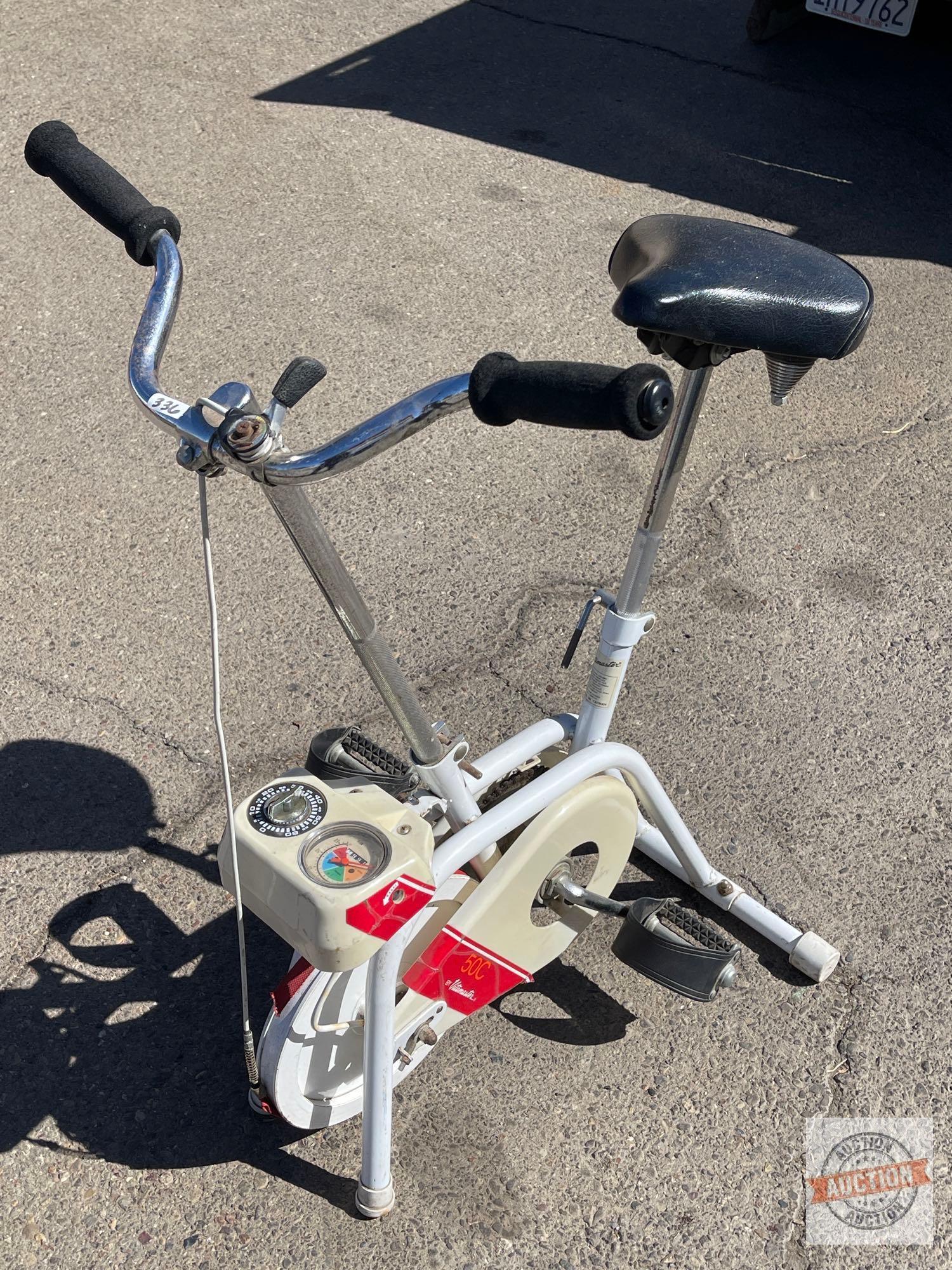 Vintage Vitamaster 50C Exercise Bicycle, strap is off