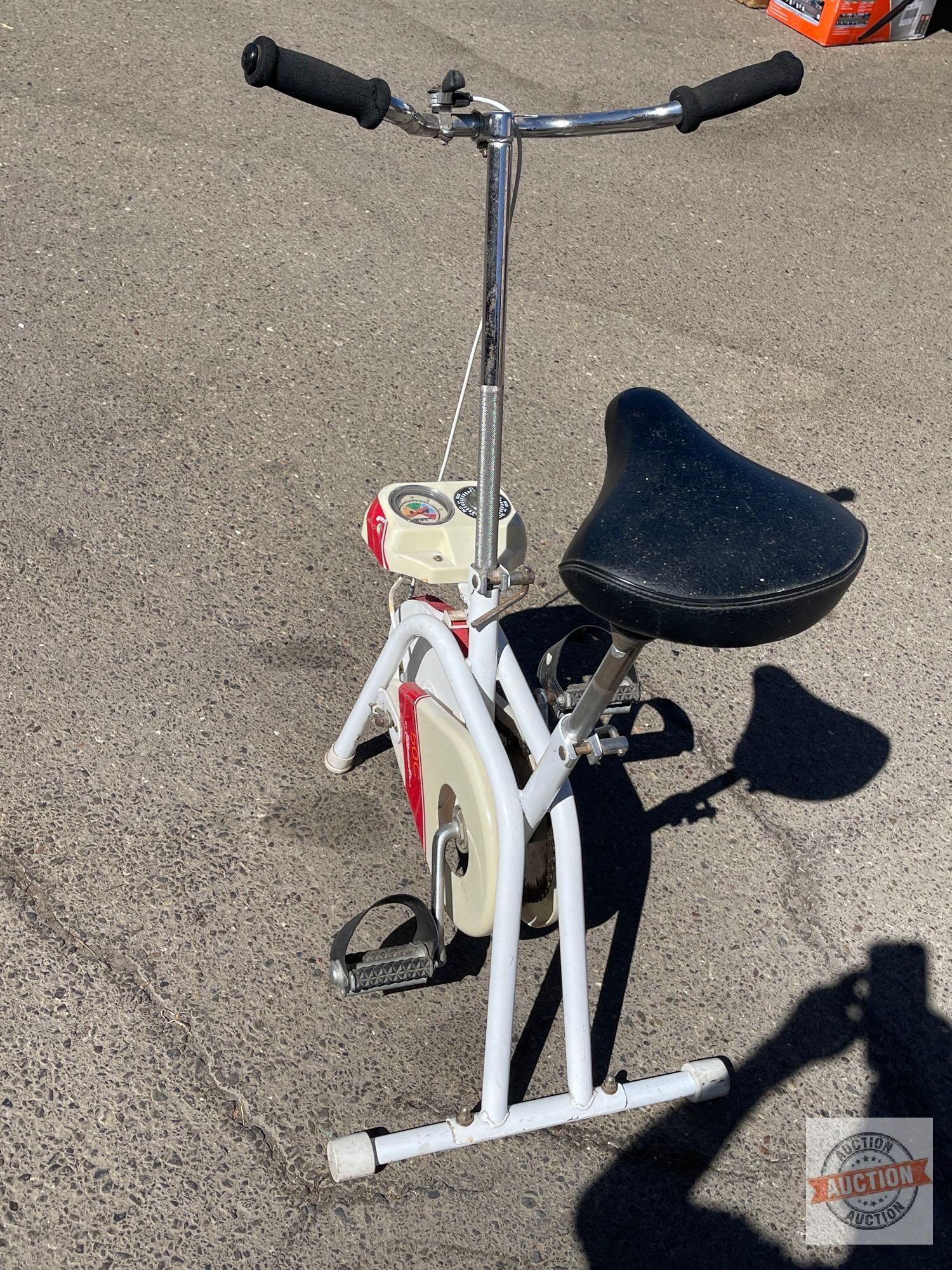 Vintage Vitamaster 50C Exercise Bicycle, strap is off