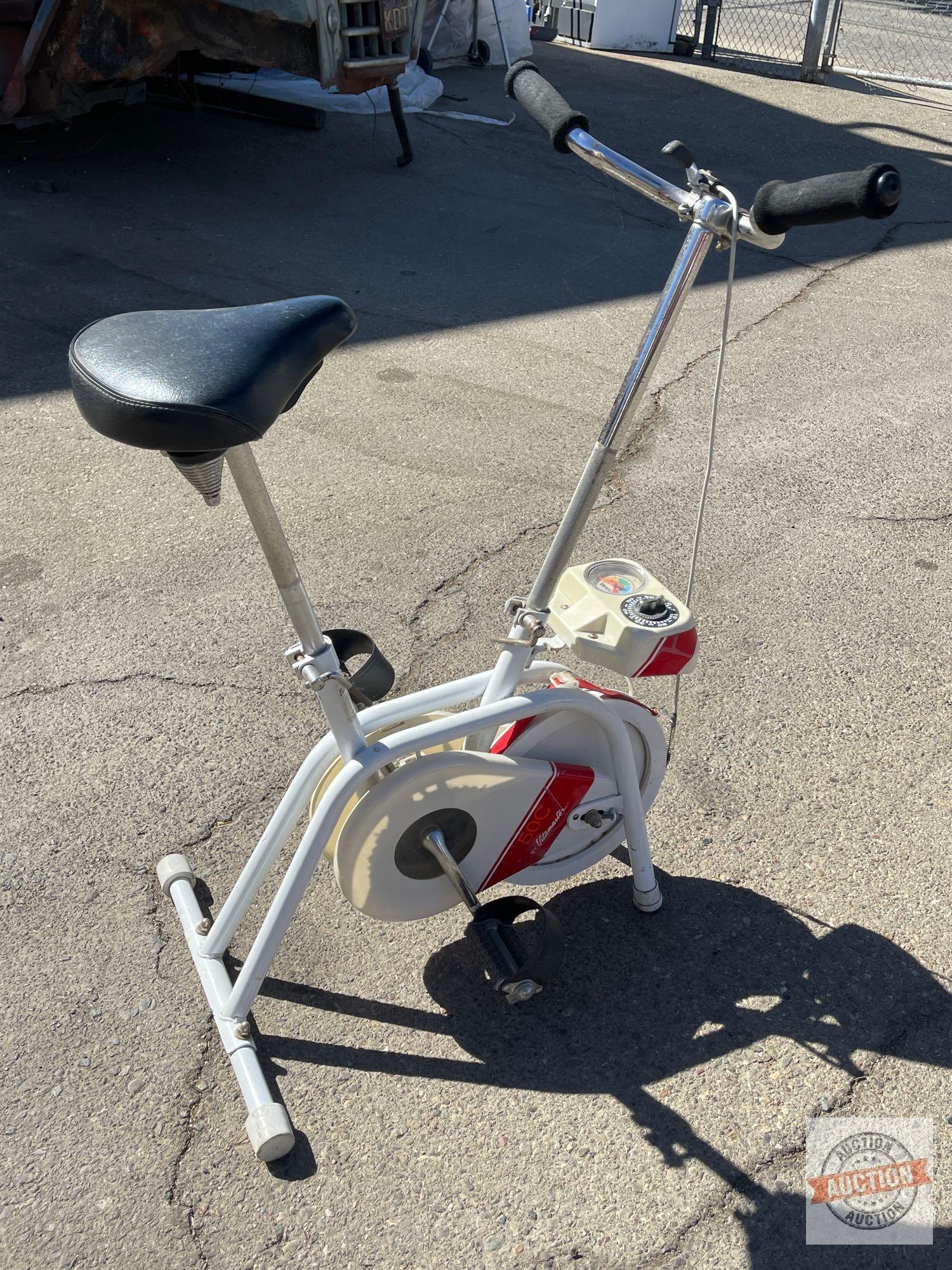 Vintage Vitamaster 50C Exercise Bicycle, strap is off