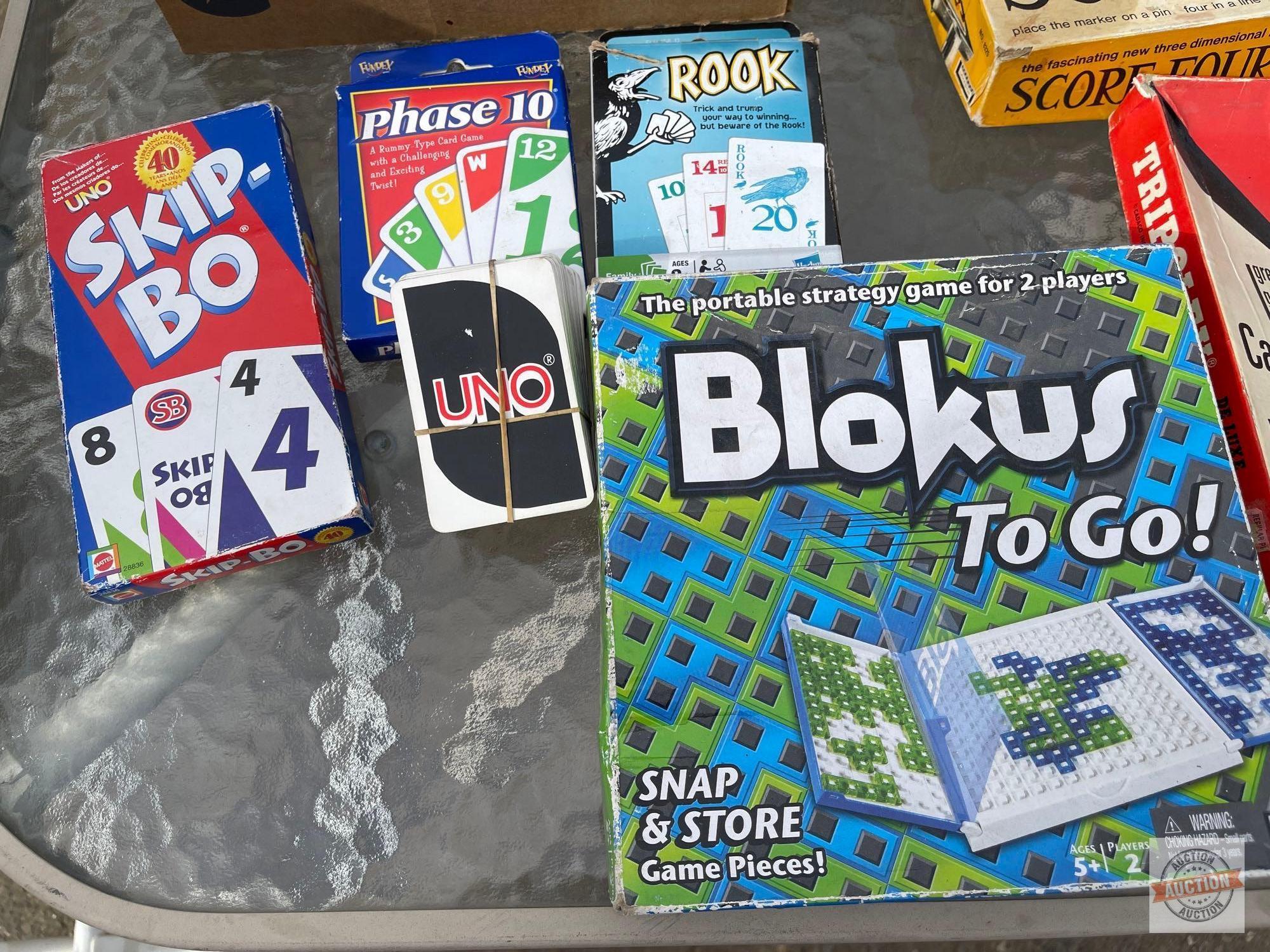 Games - Games and puzzles, Skip-Bo, Phase 10, Solitaire chess, Tripoley, Blokus, Score Four