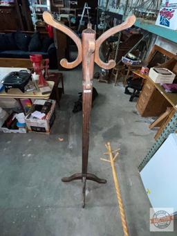 Coat racks - 2 wooden coat rack trees