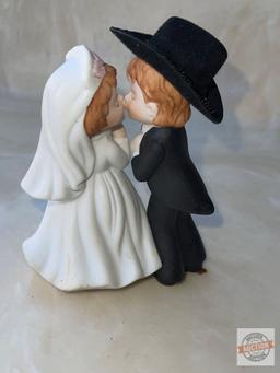 Lefton China Bride and Cowboy Groom figurine