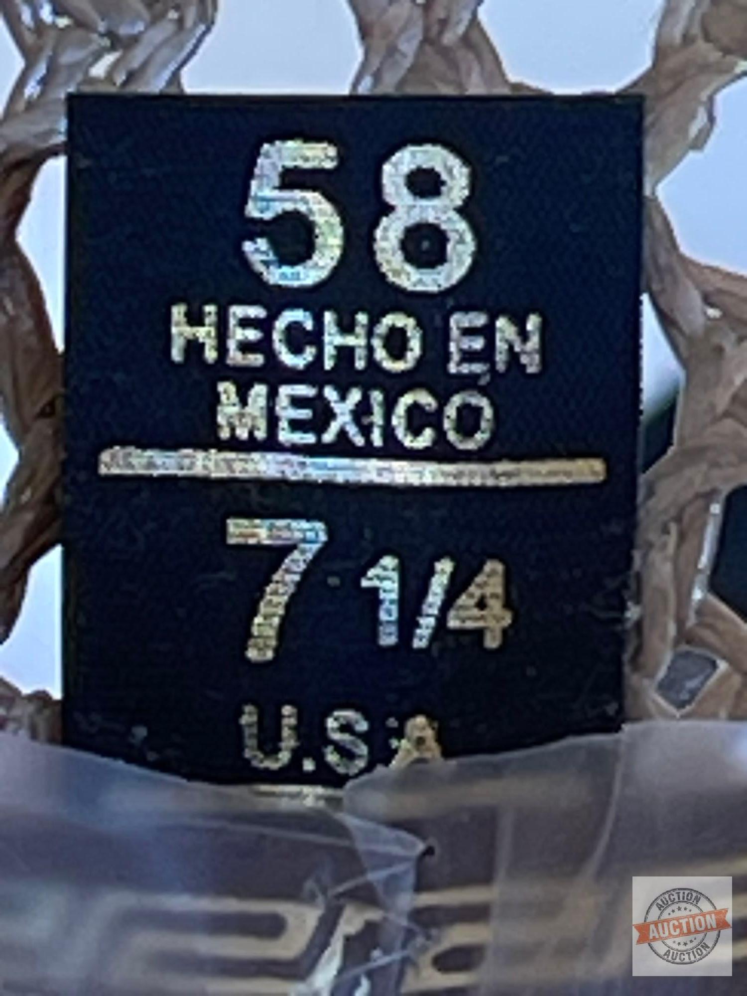 Western straw hat, rope, boot jack and lasso