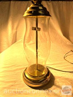 Vintage Princess House Crystal Heritage ginger Jar Table Lamp