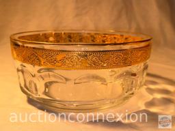 Glassware - 3 - 1960's Culver 22k gold rimmed