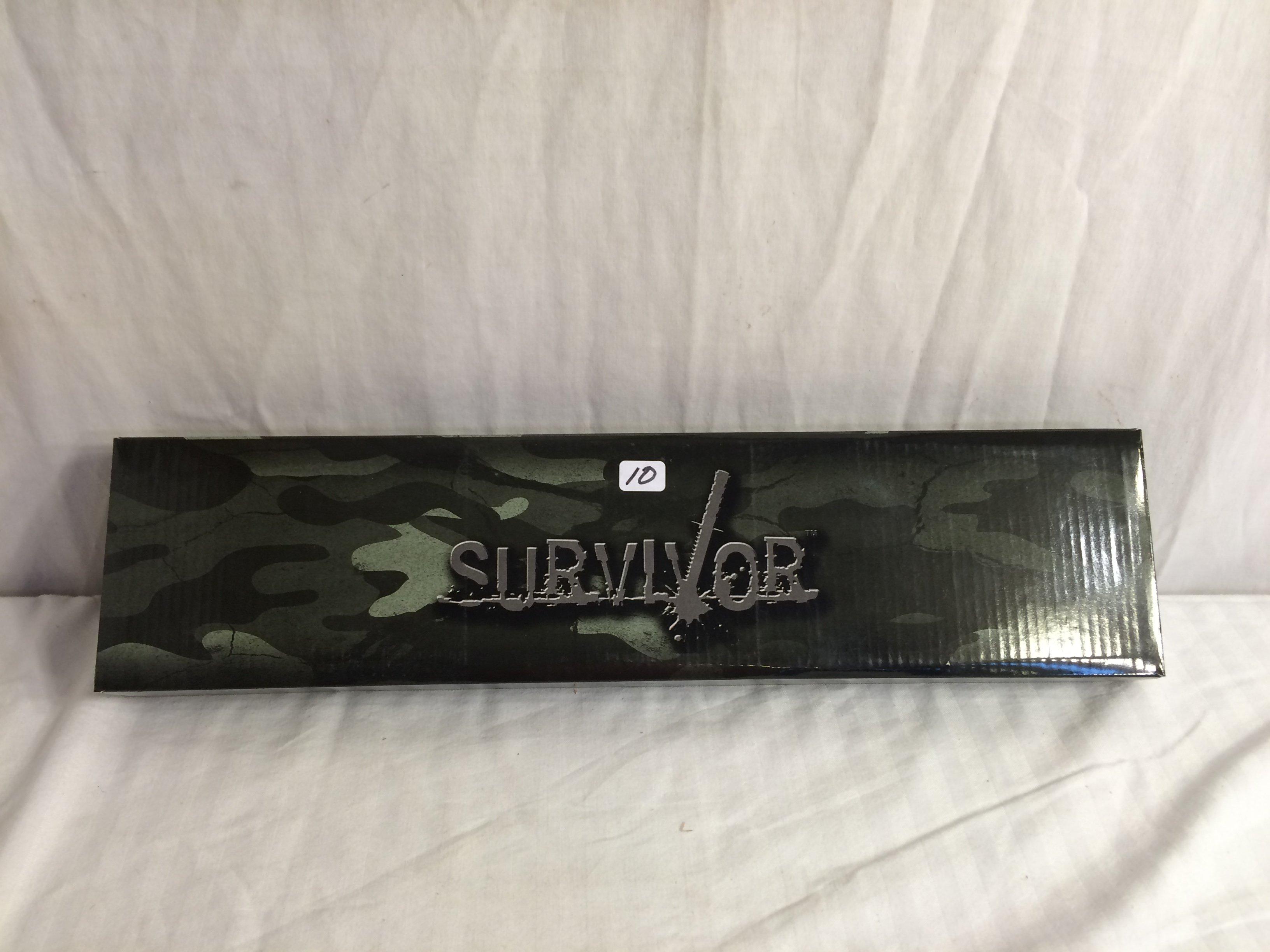 Collector NIP Master Cutlery Survivor Stainless Steel Knife #HK-6784 17" Long By 4" Box Size.