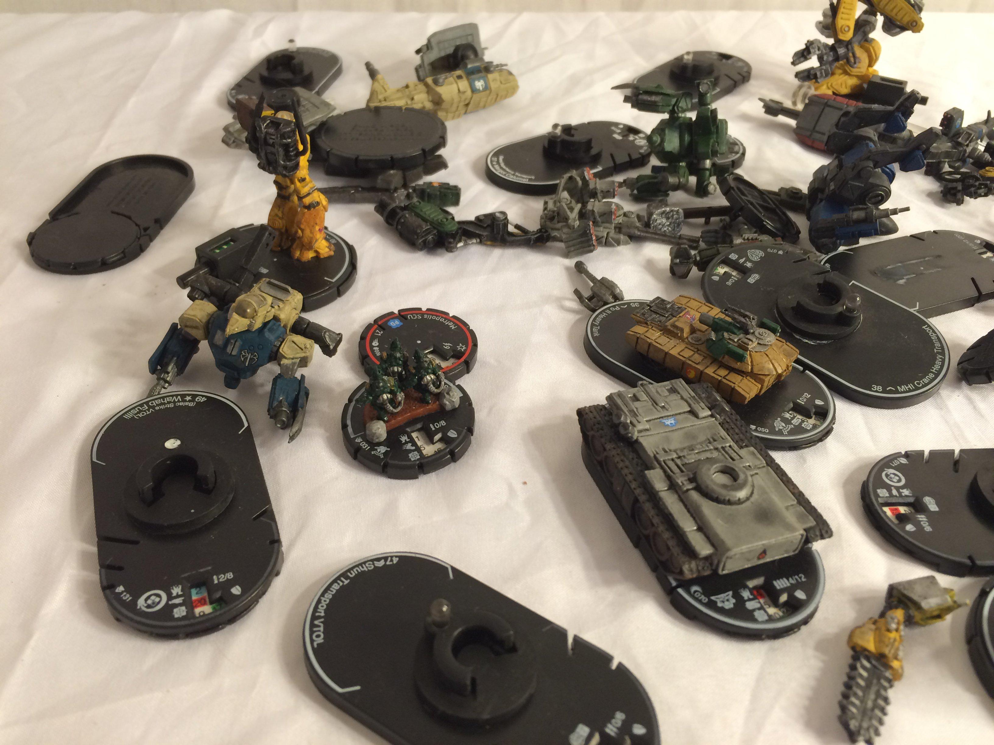 Lots Of Pieces Loose Collector Wizkids Miniatures Mechwarrior War Vehicles & Figures Damage