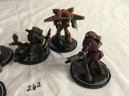 Lot of 5 Pieces Loose Collector Wizkids Miniature Mechwarrior War Figure 1-2"Tall Figures