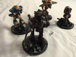 Lot of 5 Pieces Loose Collector Wizkids Miniature Mechwarrior War Figure 1-2"Tall Figures