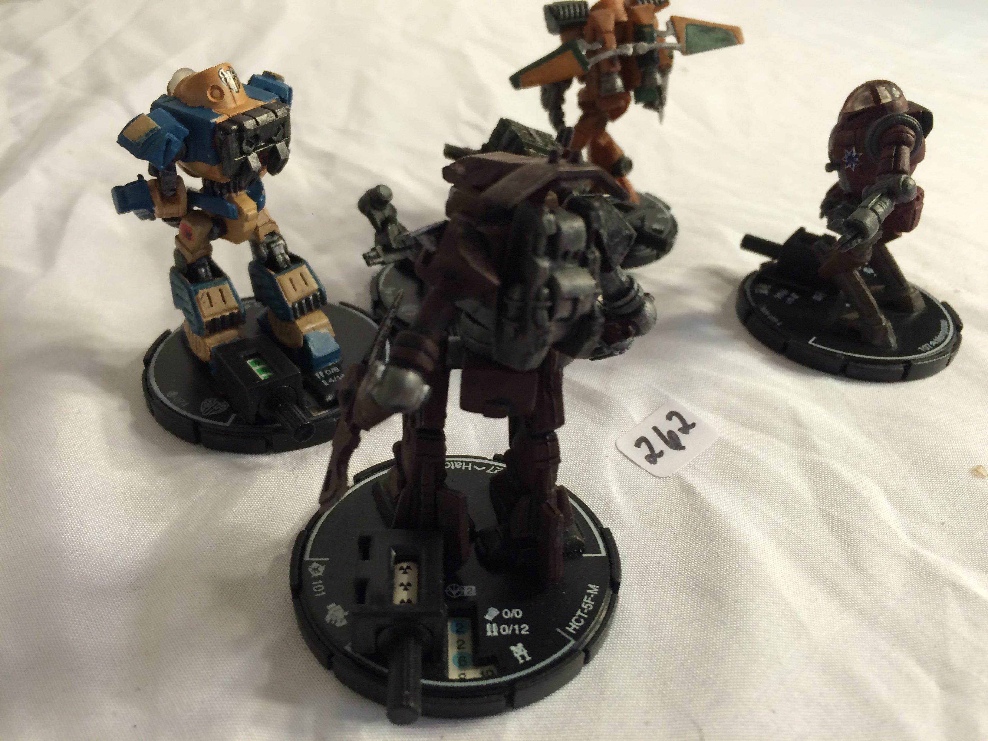 Lot of 5 Pieces Loose Collector Wizkids Miniature Mechwarrior War Figure 1-2"Tall Figures