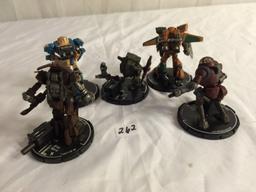 Lot of 5 Pieces Loose Collector Wizkids Miniature Mechwarrior War Figure 1-2"Tall Figures