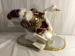 Collector 2002 Mark Roberts : 7 Swans a Swimming Fairy Large 752/5000 w/Mirrored Stand 22"x22"
