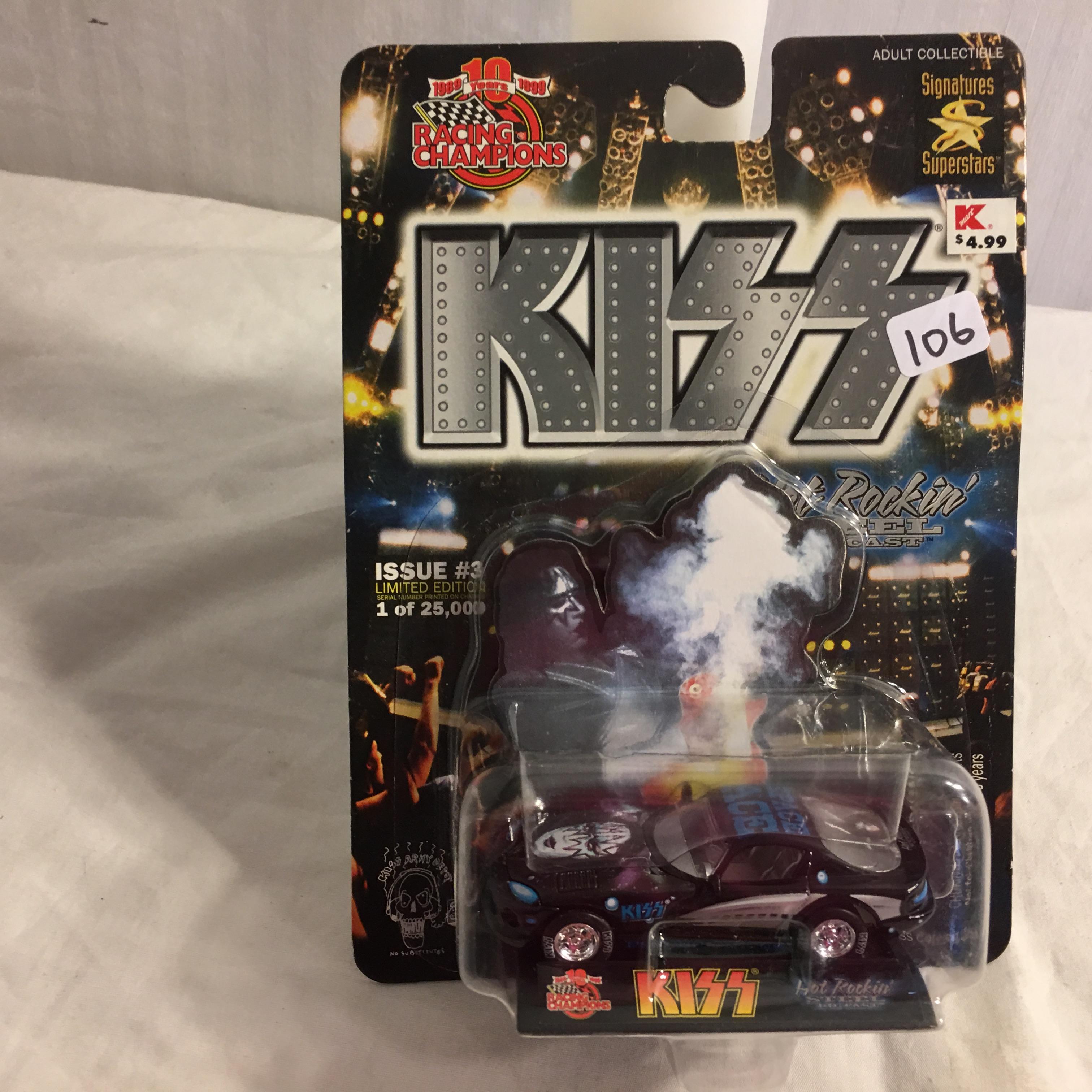 Collector NIP Nascar Racing Champions KISS Hot Rockin' #4 Limited Edition 1:64 Scale Die Cast Car