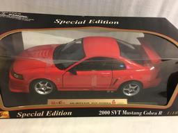 Collector  New Maisto 2000 Mustang SVT Cobra R  Special Edition 1:18 Scale DieCast Red Metal Car