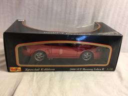 Collector  New Maisto 2000 Mustang SVT Cobra R  Special Edition 1:18 Scale DieCast Red Metal Car