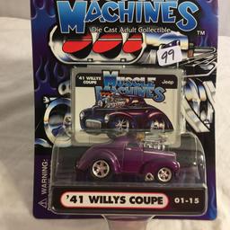 Collector NIP Funline Muscle Machines Die Cast "41 Willys Coupe Car"   1:64 Scale Die Cast Car