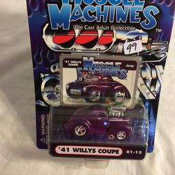 Collector NIP Funline Muscle Machines Die Cast "41 Willys Coupe Car"   1:64 Scale Die Cast Car