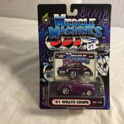 Collector NIP Funline Muscle Machines Die Cast "41 Willys Coupe Car"   1:64 Scale Die Cast Car