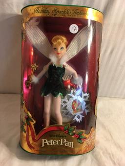 Collector Walt disney's Holiday Sparkle Tinkerbell Special Edition Peter Pan Doll 13"Tall Box Size