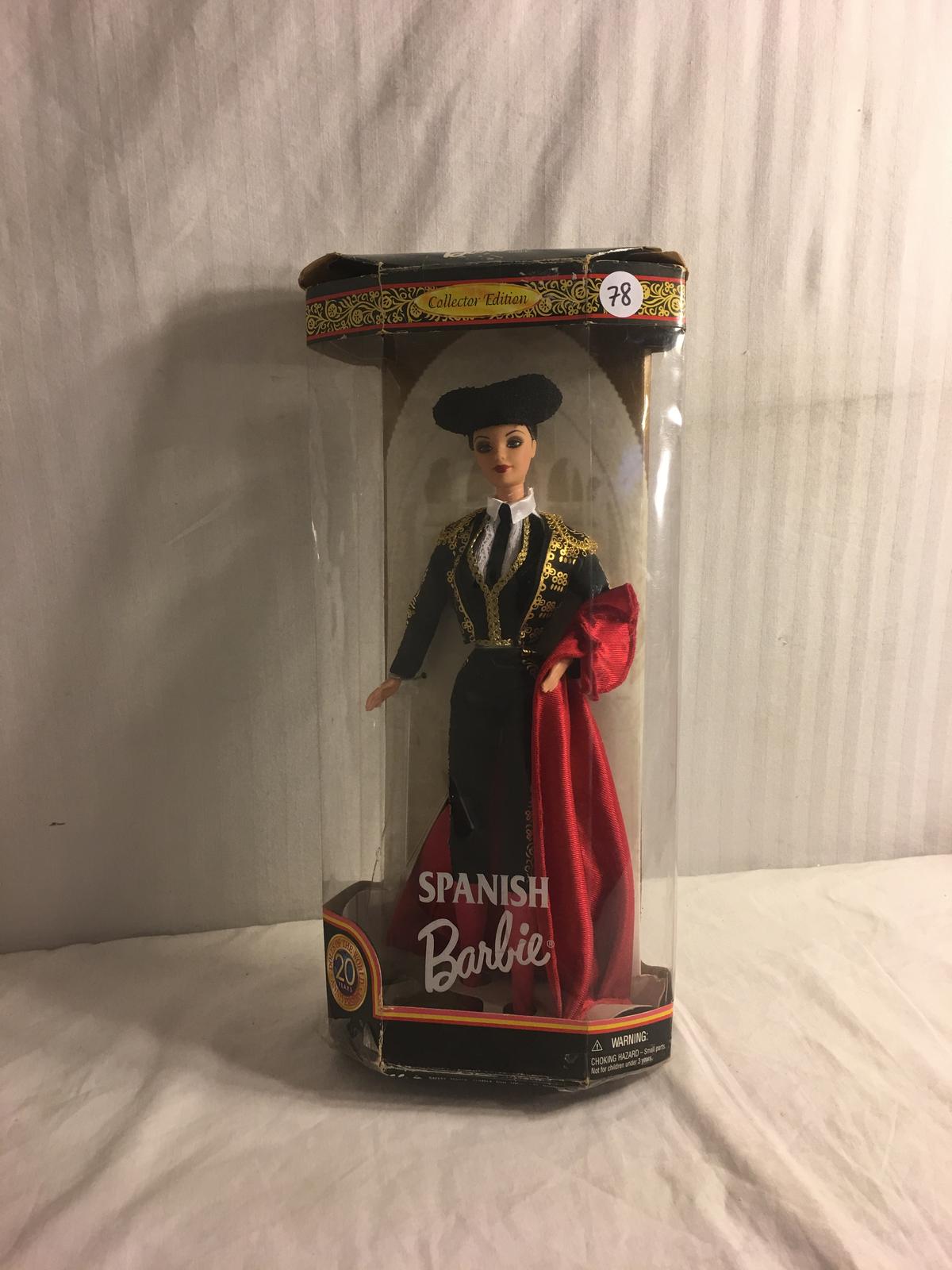 Collector NIB Barbie Mattel Edition Spanish Dolls Of The World 13"Tall Box Has Damage