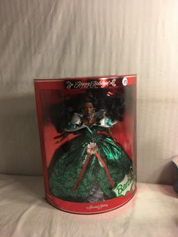 Collector NIB Barbie Mattel Edition Happy Holidays Special Edition African American Doll 14"Tall Box