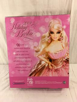 NIB Mattel Barbie 2009 Holiday Barbie 50th Anniversary Barbie Doll 14"Tall Box Size