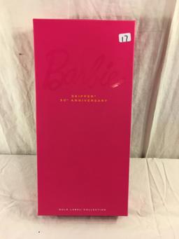 NIB 2013 Mattel Gold Label Collection Barbie Sikker 50th Anniversary Doll 13.5"tall Box Size