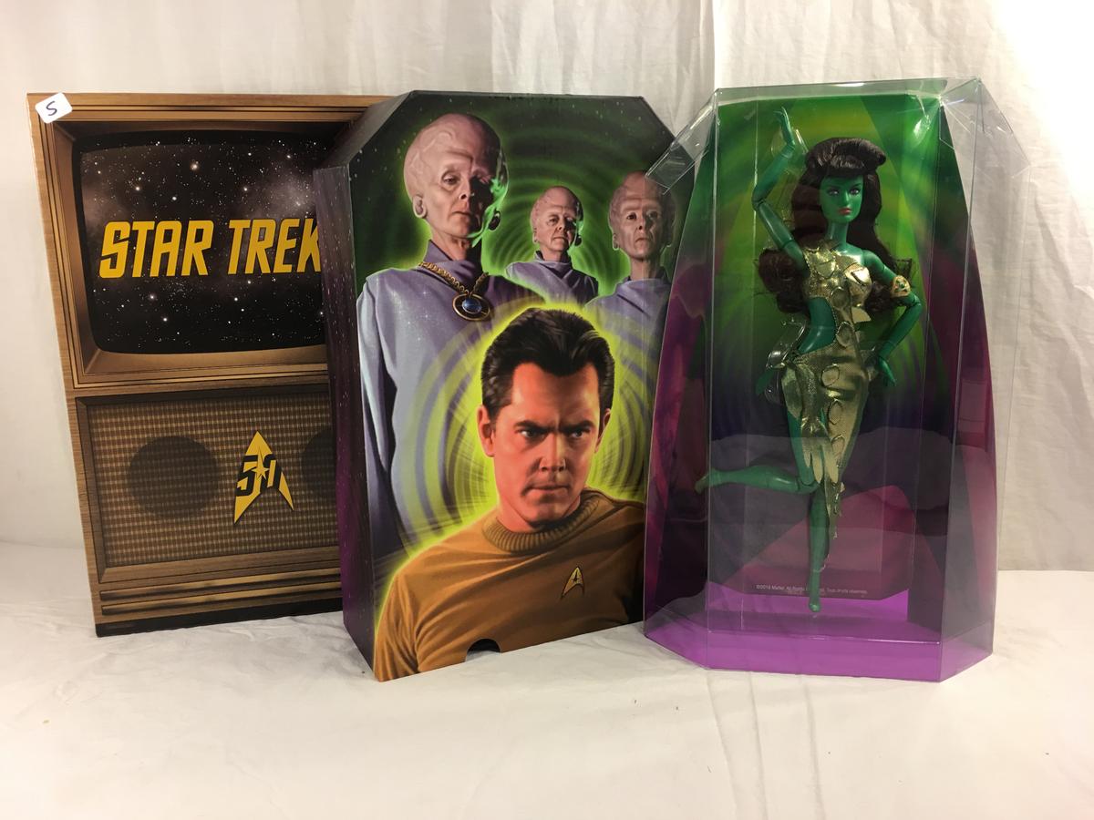 NIB Mattel Barbie Star Trek 50th Anniversary Doll 14.1/2"Tall Box Size