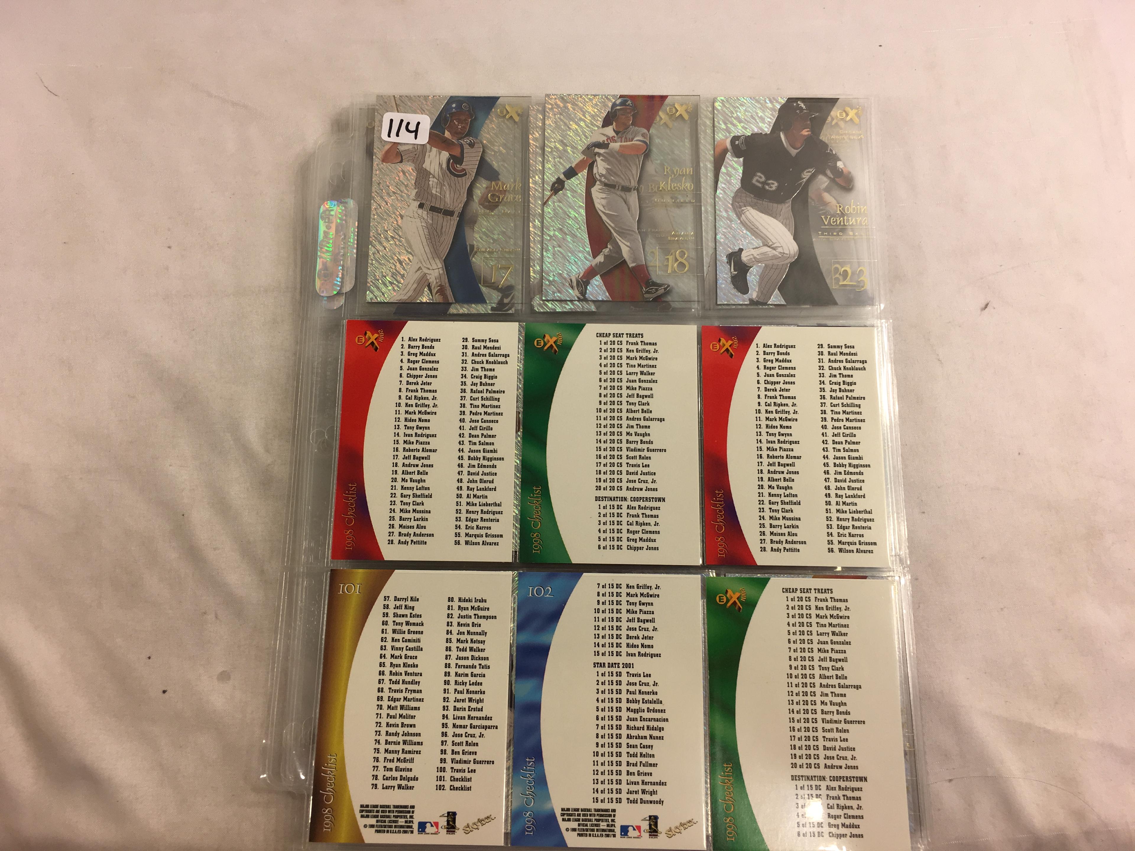Collector Fleer Skybox 1998 MLB Trading Cards Set 10 sheets