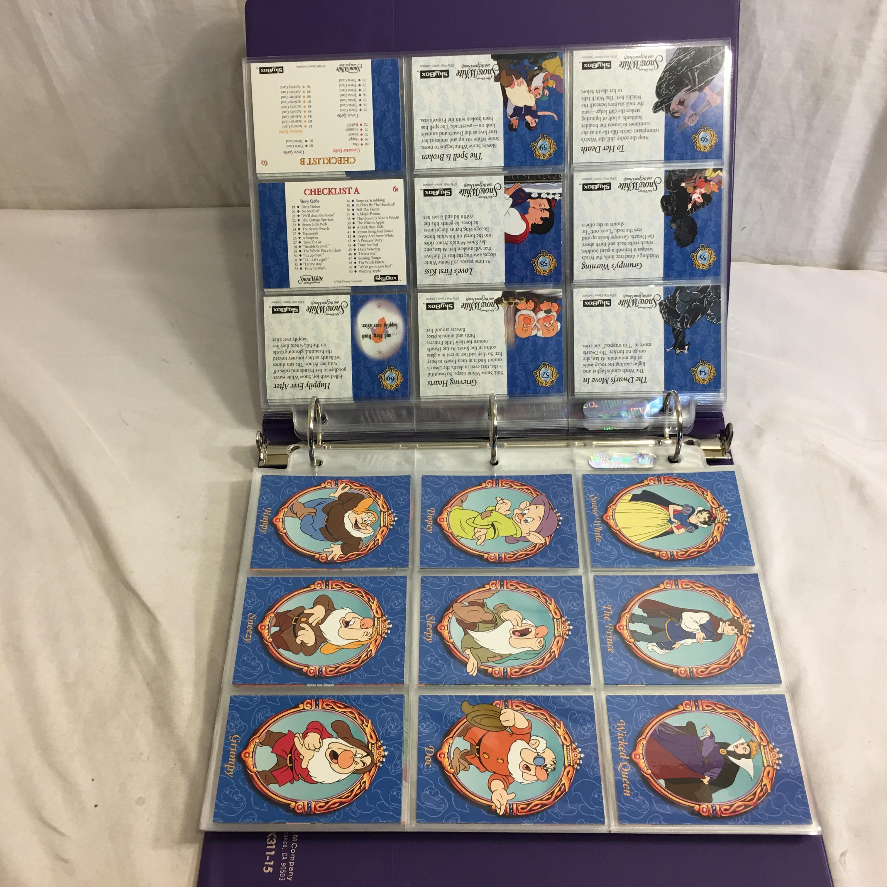 Collector Skybox Snow White & the 7 Dwarfs & Little Mermaid Trading Cards Set 22 sheets