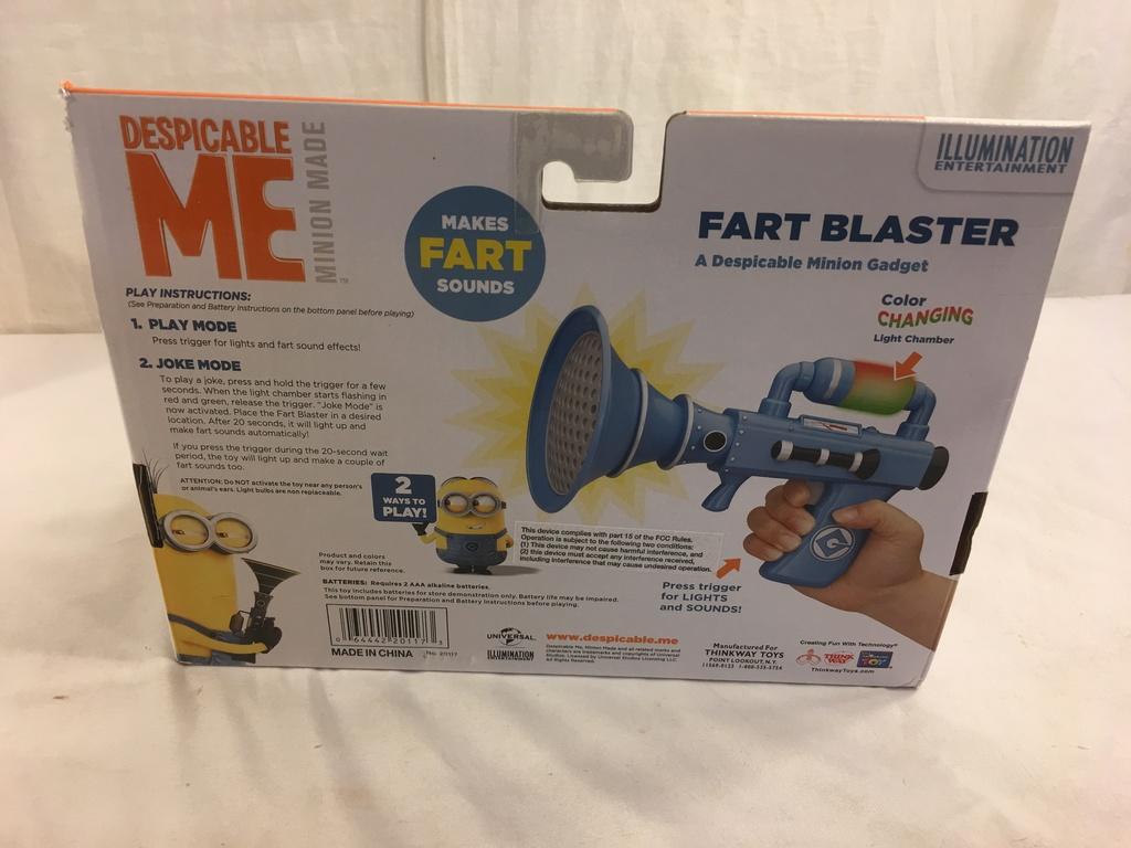 New Collector Illumination Ent. Despicable Me Minion Fart Blaster  Minion Gadget Size:8x10"