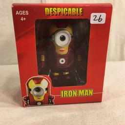 NIB Collector Super Warrior Despicable  Iron Man  4"tall