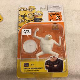 New Illumination Presents Despicable Me 3 Poseable Dru im Super Suit Figure 2-3"Tall