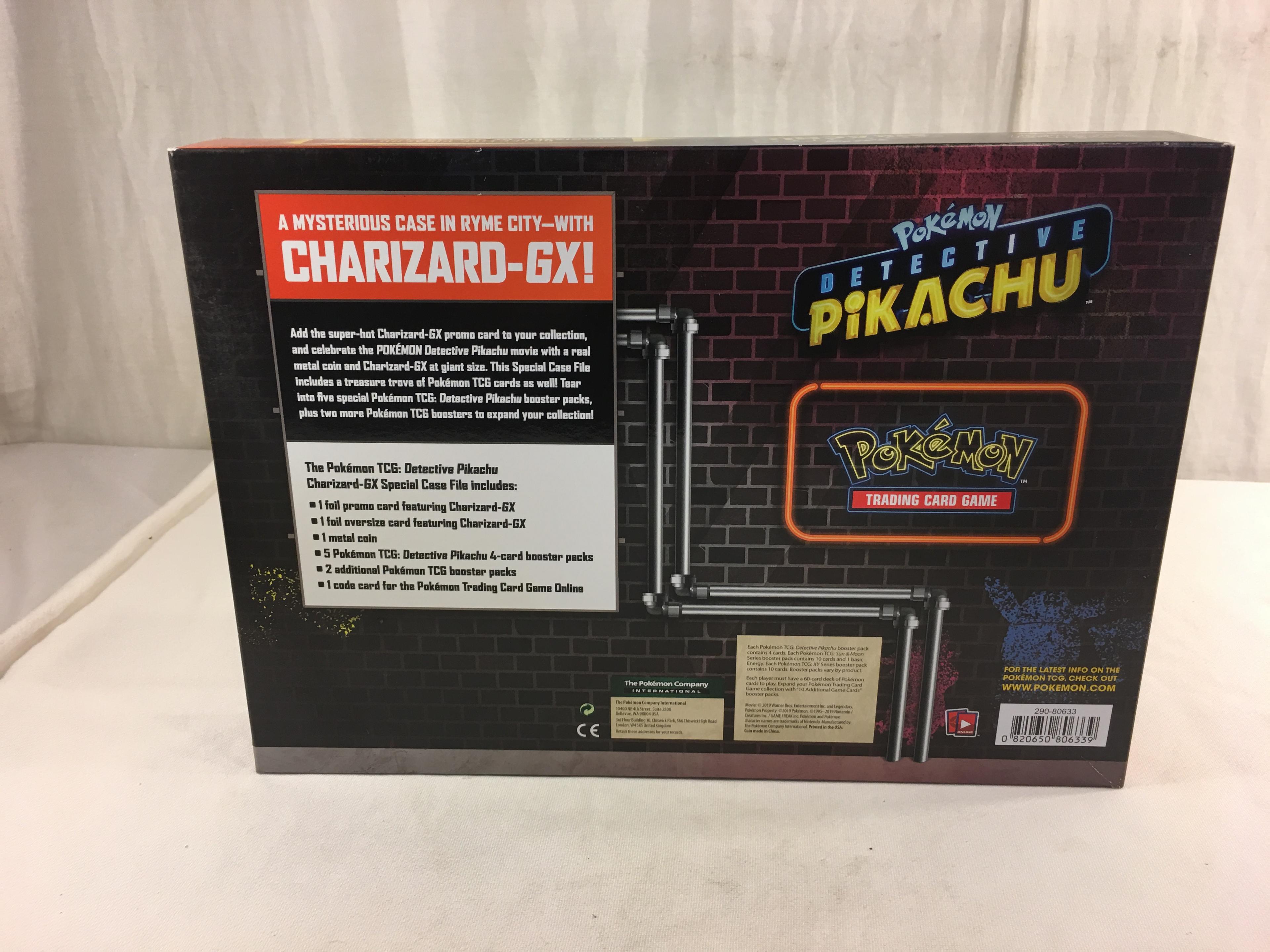 Collector New Pokemon Trading card Game Detective Pikachu Box Size:13x9.5" Box