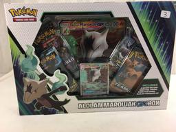Collector New Pokemon Trading card Game Detective Alolan Marowak GX Box Size:13x9.5"