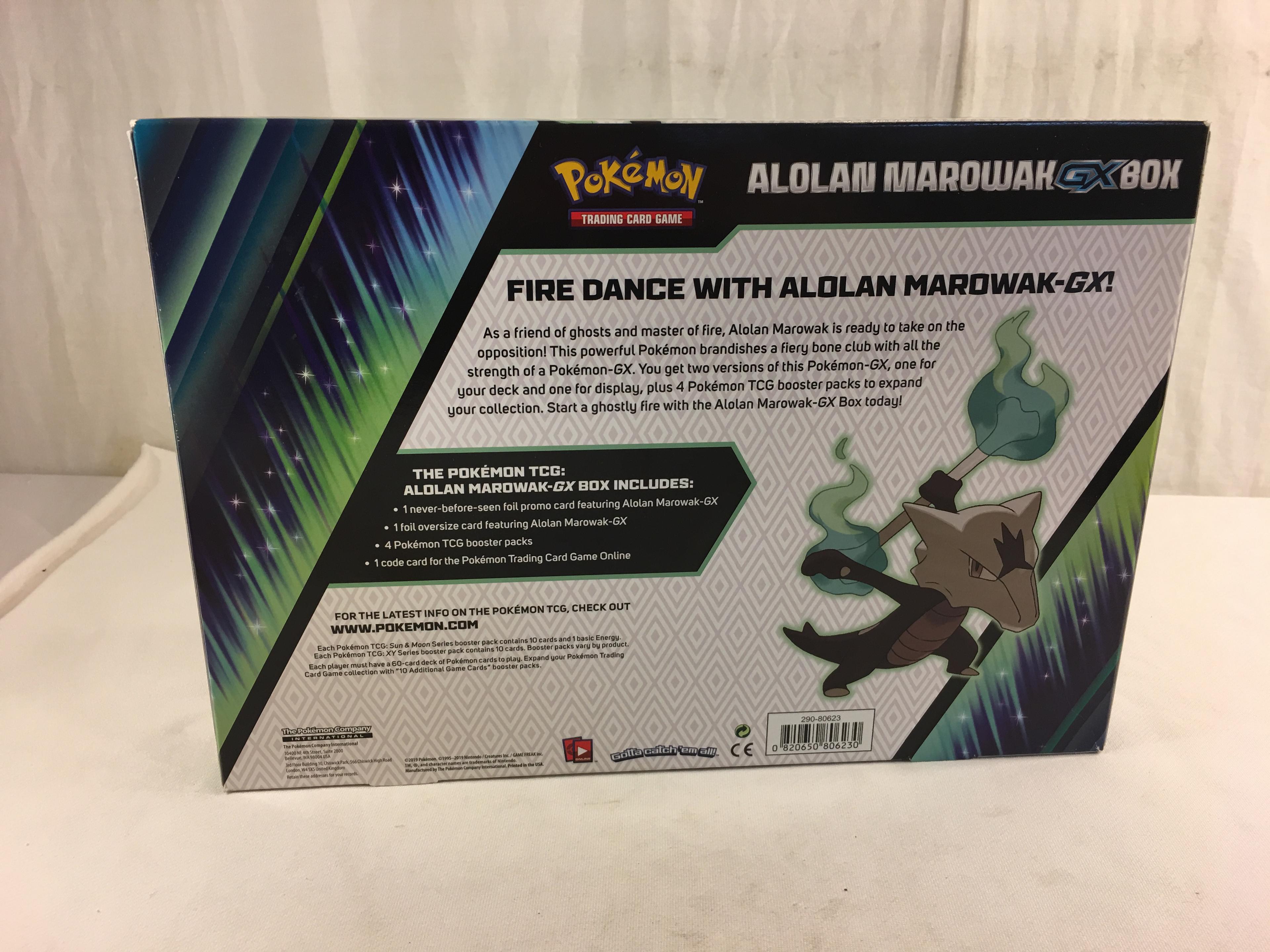 Collector New Pokemon Trading card Game Detective Alolan Marowak GX Box Size:13x9.5"