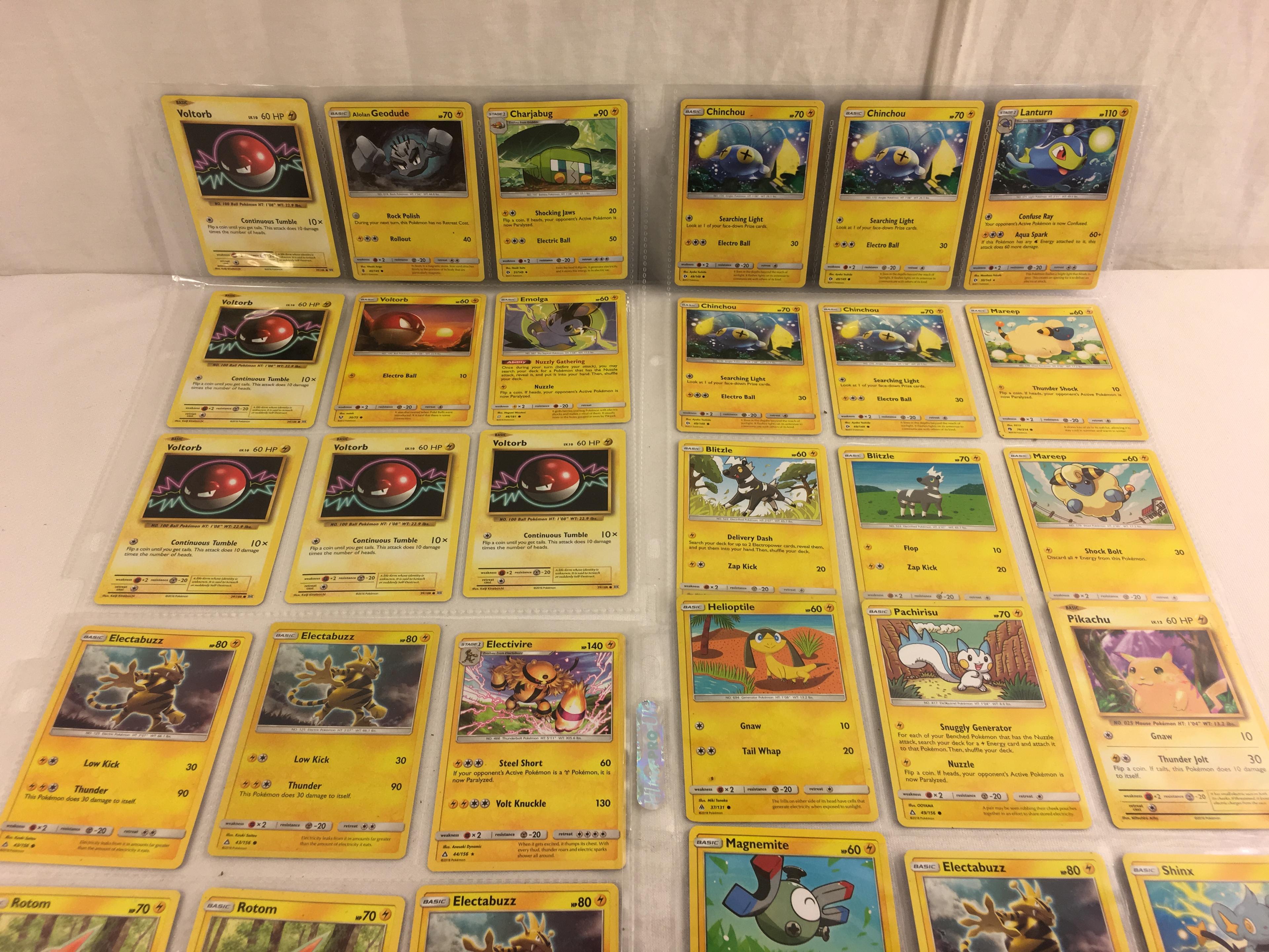 Collector Loose Pokemon Card 4- Sheets of 36 Cards - See Pictures