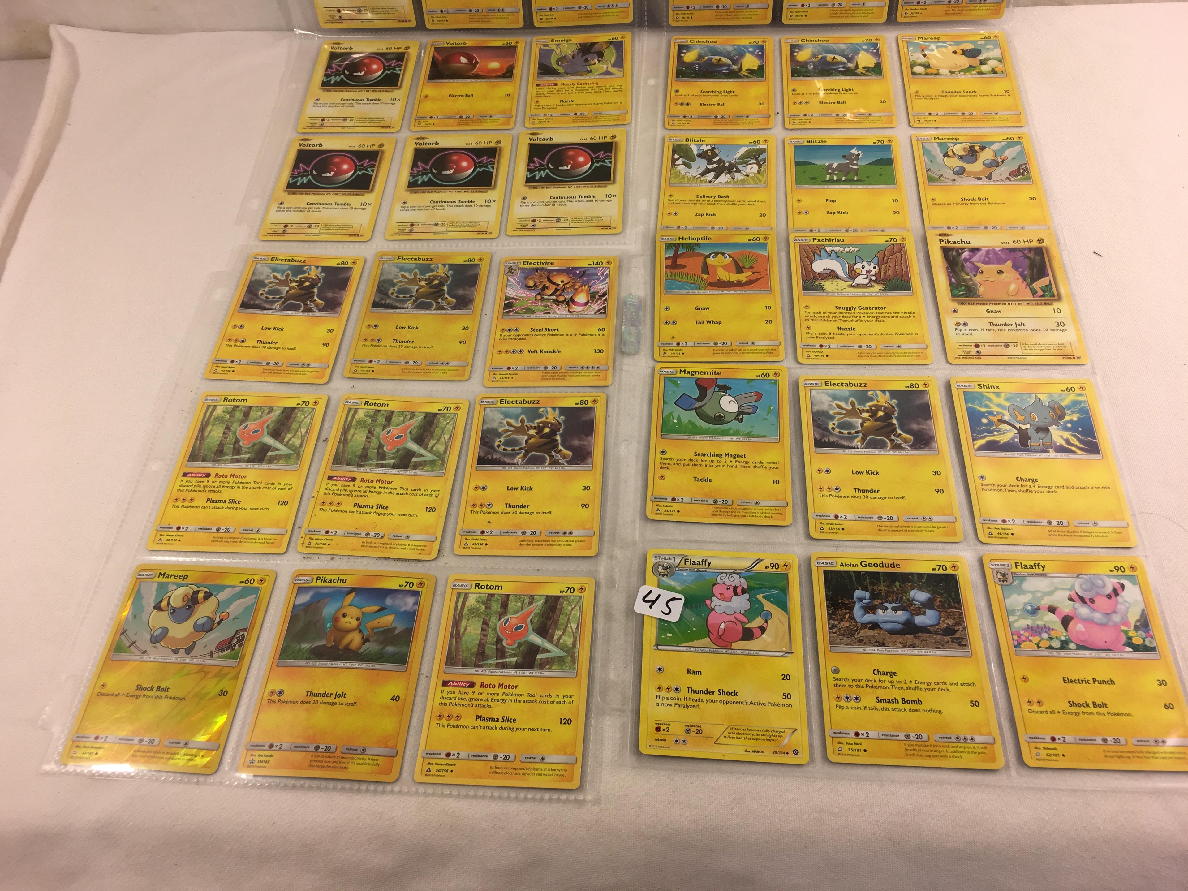 Collector Loose Pokemon Card 4- Sheets of 36 Cards - See Pictures