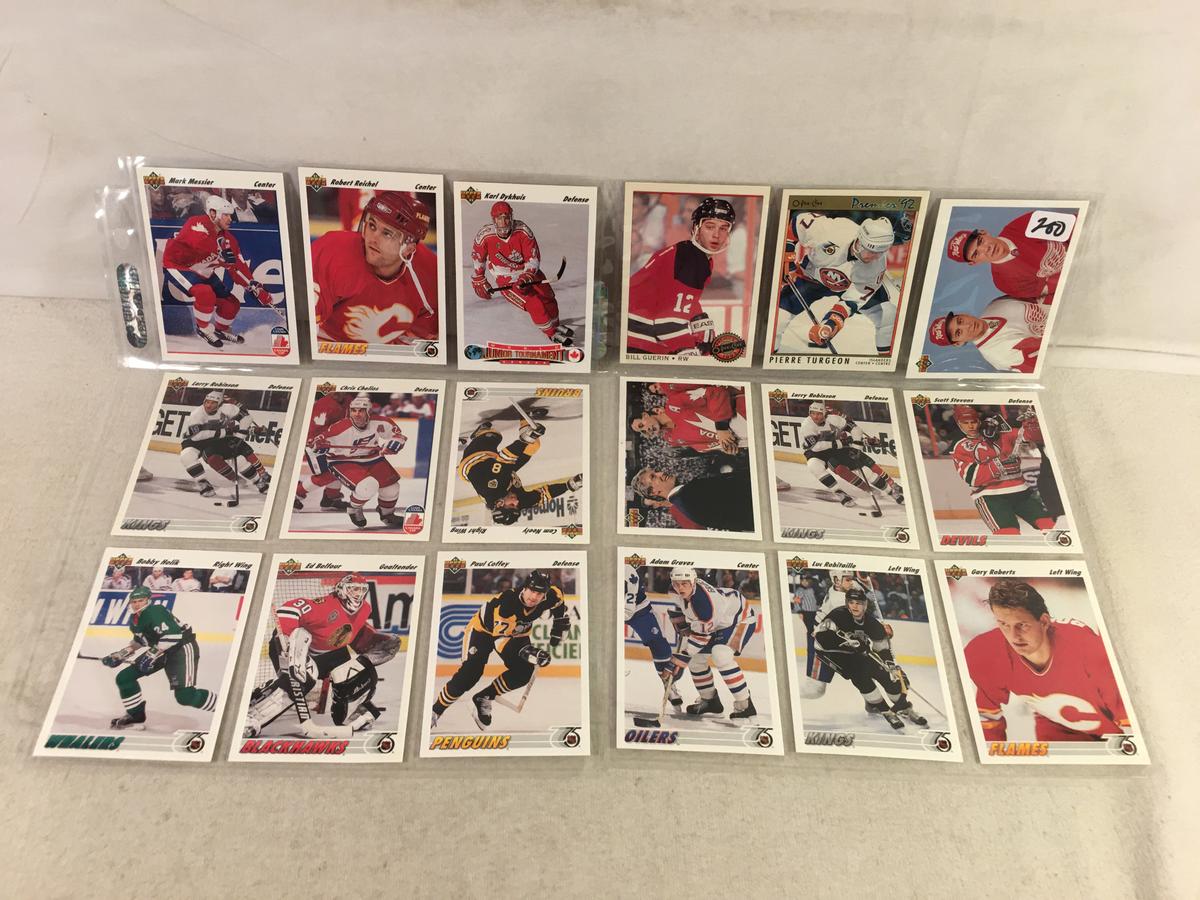 Lot of 18 Pcs Collector NHL Hockey Sport Trading Assorted Cards and Players -See Pictures