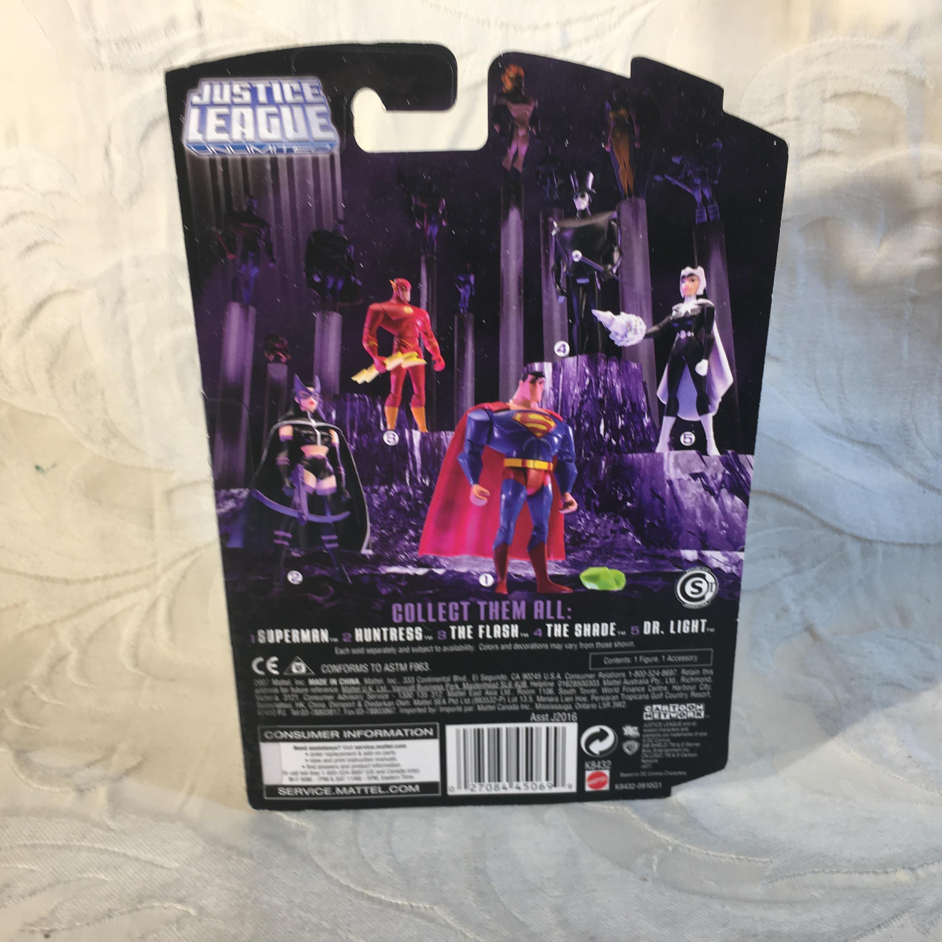NIP Collector Mattel DC Super Heroes Justice League Unlimited Dr Light Action Figure 5.5" Tall Figur